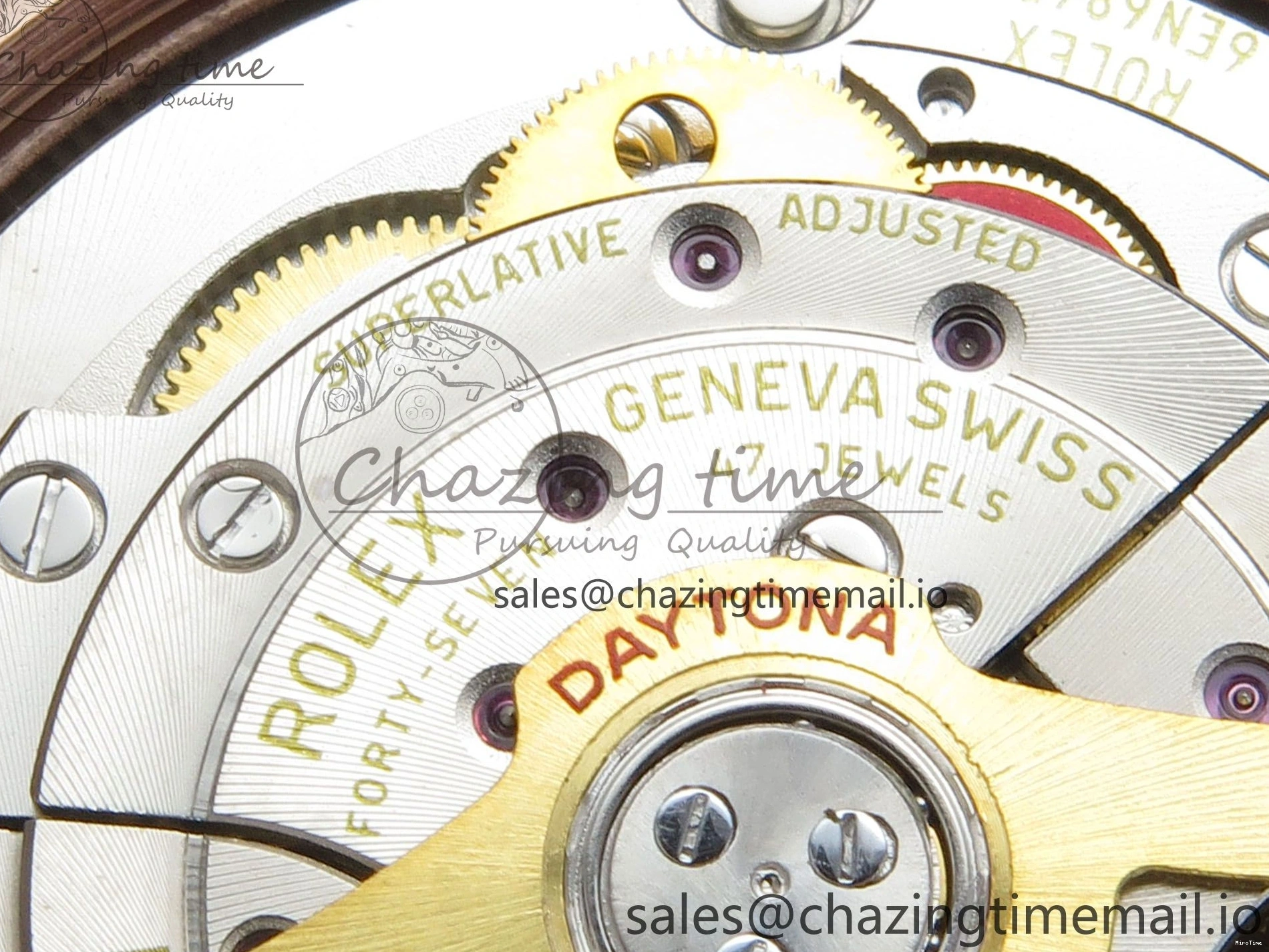 MiroTime 0130 WeatherProof Daytona 126505 RG Clean 1:1 Best Edition RG Champagne Stick Dial on RG Bracelet Super Clone DD 248